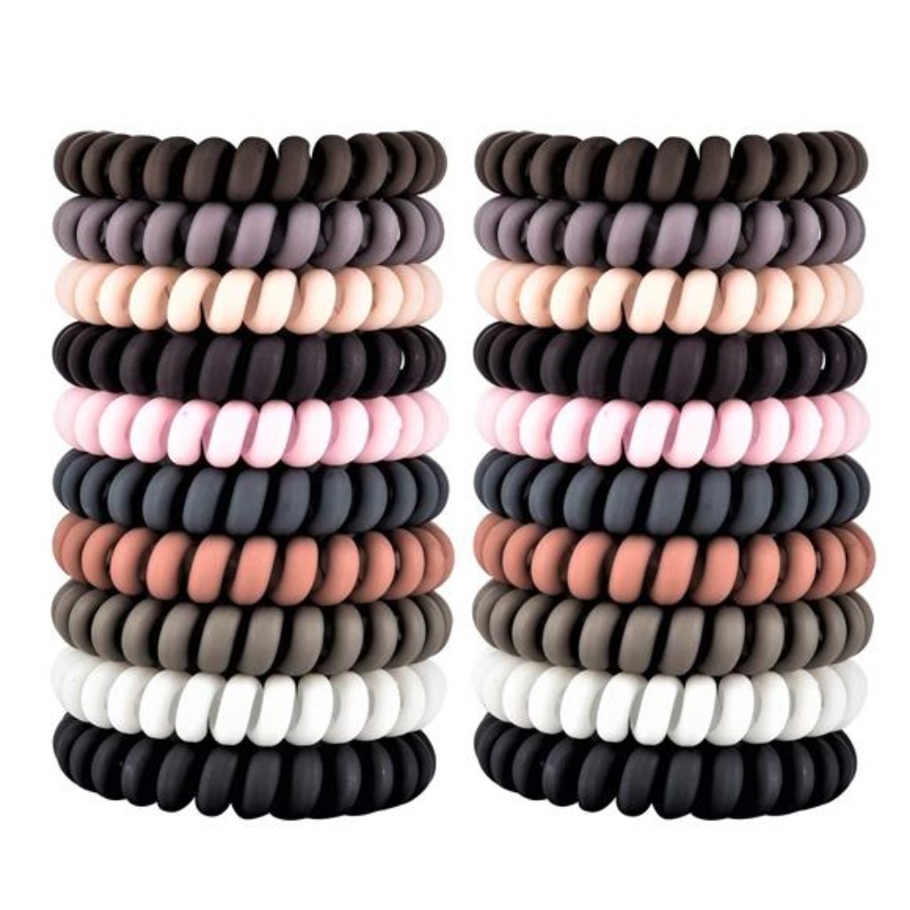 30pcs Spiral Hair Ties No Crease Hair Ties No Damage